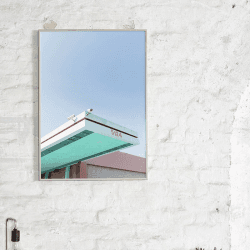 Image showing the Los Angeles is Pink 01 Art Print, 50 x 70cm product.