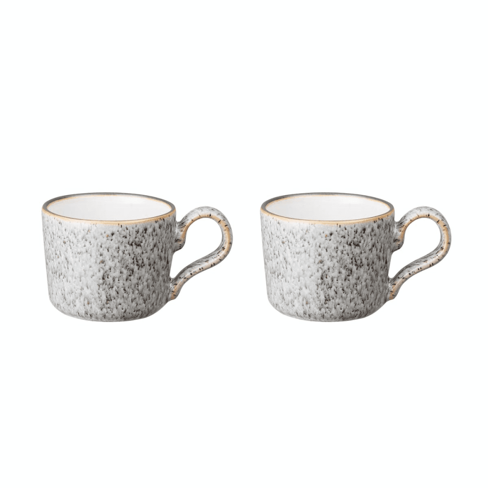 Studio Grey Brew Pair of espresso cups, Grey/White