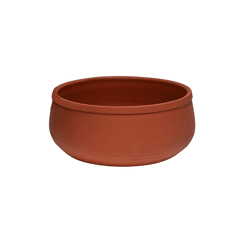 Kew Temperate House Handthrown Statement Bowl, D30cm, Burnt Umber
