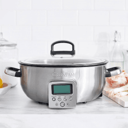 Image showing the Non-Stick Multicooker, 5.6L, Stainless Steel product.