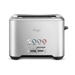 Image showing the The Bit More 2 slice toaster, stainless steel product.