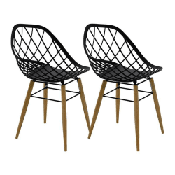 Image showing the Philo Set of 2 Chairs, Black product.