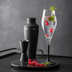 Image showing the Manufacture Rock Set of 4 Champagne Flutes, 200ml, Clear product.