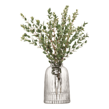 Image showing the Pleat Vase, H20cm, Clear product.