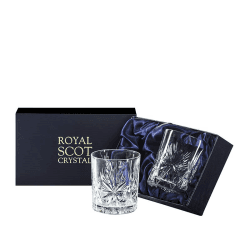 Image showing the Edinburgh Star Set of 2 Large Tumblers, 330ml, Clear product.