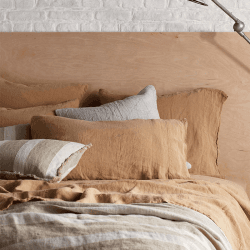 Image showing the Linen Housewife Pillowcase, Standard, Cumin product.