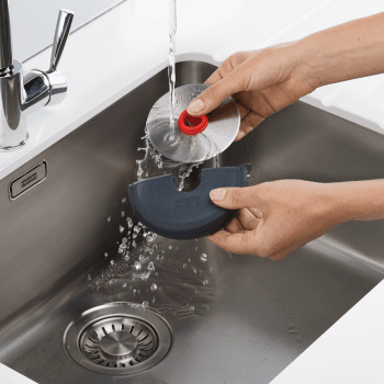 Image showing the Pizza disc Easy-clean pizza wheel, Grey/Red product.