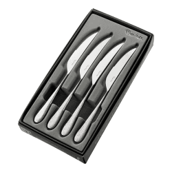 Image showing the Sandstone Set of 4 Steak Knifes, L24cm, Stainless Steel product.