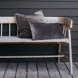 Image showing the Misi Velvet Cushion, 30 x 50cm, Cappuccino product.