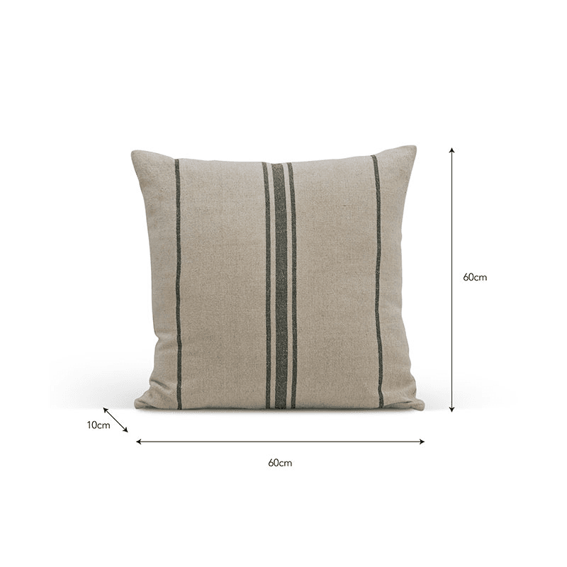 Windrush Cushion, 60 x 60cm, Forest Green