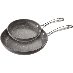 Image showing the Rocktanium 2 piece non-stick frying pan set, Aluminium product.