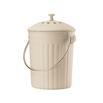 Image showing the Eco compost pail, 28 x 18cm - 4.5 litre, Cream product.