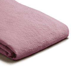 Image showing the Cotton Linen Mix Duvet Cover, Double, Raspberry product.
