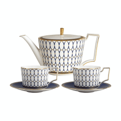 Image showing the Renaissance Gold Tea set, Blue/Multi product.