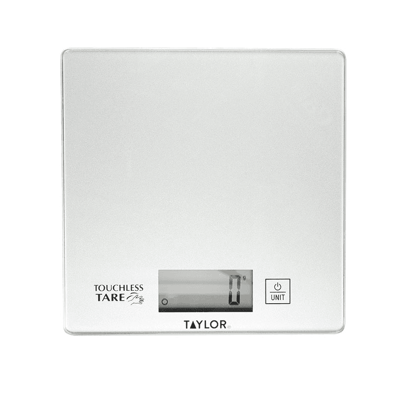 Touchless TARE Compact Digital Scales, Silver