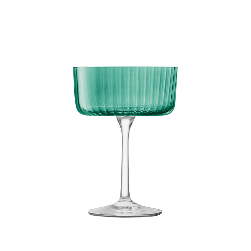 Gems Set of 4 Champagne/Cocktail Glasses, 230ml, Jade