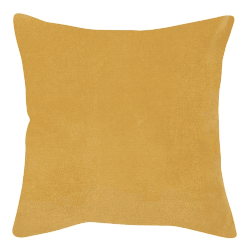 Elise Velvet Cushion, 45 x 45cm, Yellow