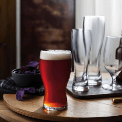 Image showing the Purismo Set of 2 Beer Glasses, 620ml, Clear product.
