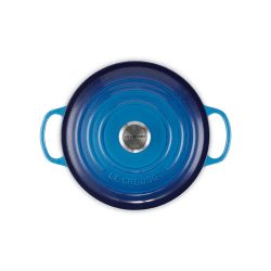 Image showing the Signature Cast Iron Round Casserole, 26cm, Azure product.
