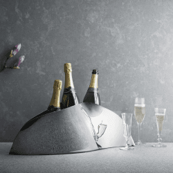 Image showing the Indulgence by Helle Damkær Champagne bowl, Stainless Steel product.