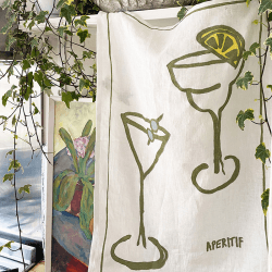 Image showing the Apertif Tea Towel, 50 x 70cm, Green product.