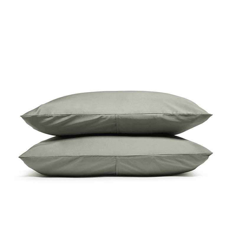 Luxe Cotton Pair of Standard Pillowcases, Moss