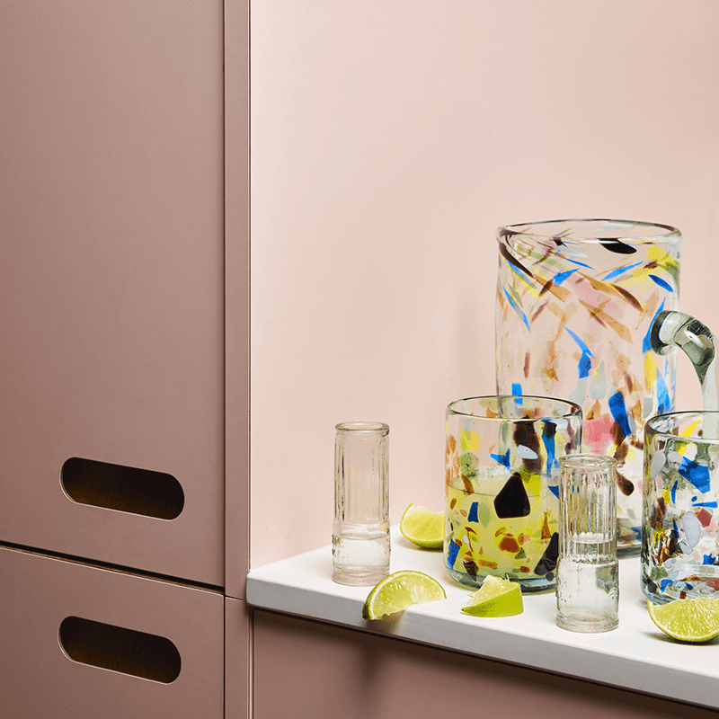 Terrazzo Set of 2 Tumblers, 350ml, Multi