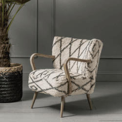 Image showing the Mina Printed Armchair product.