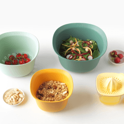 Image showing the Tasty+ Mixing bowl set, H14 x W25 x D25cm, Mixed product.