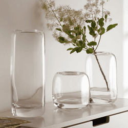 Image showing the Melt Vase, H24cm, Clear product.