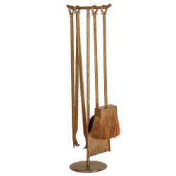 Image showing the Lowada Fireside Tools, H66cm, Antique Brass product.