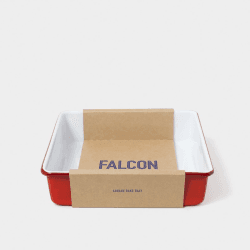 Image showing the Square Bake Tray, Pillarbox Red product.