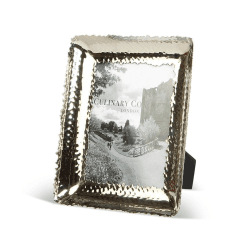 Image showing the Champagne Hammered Photograph frame, 5 x 7", Stainless Steel And Glass product.