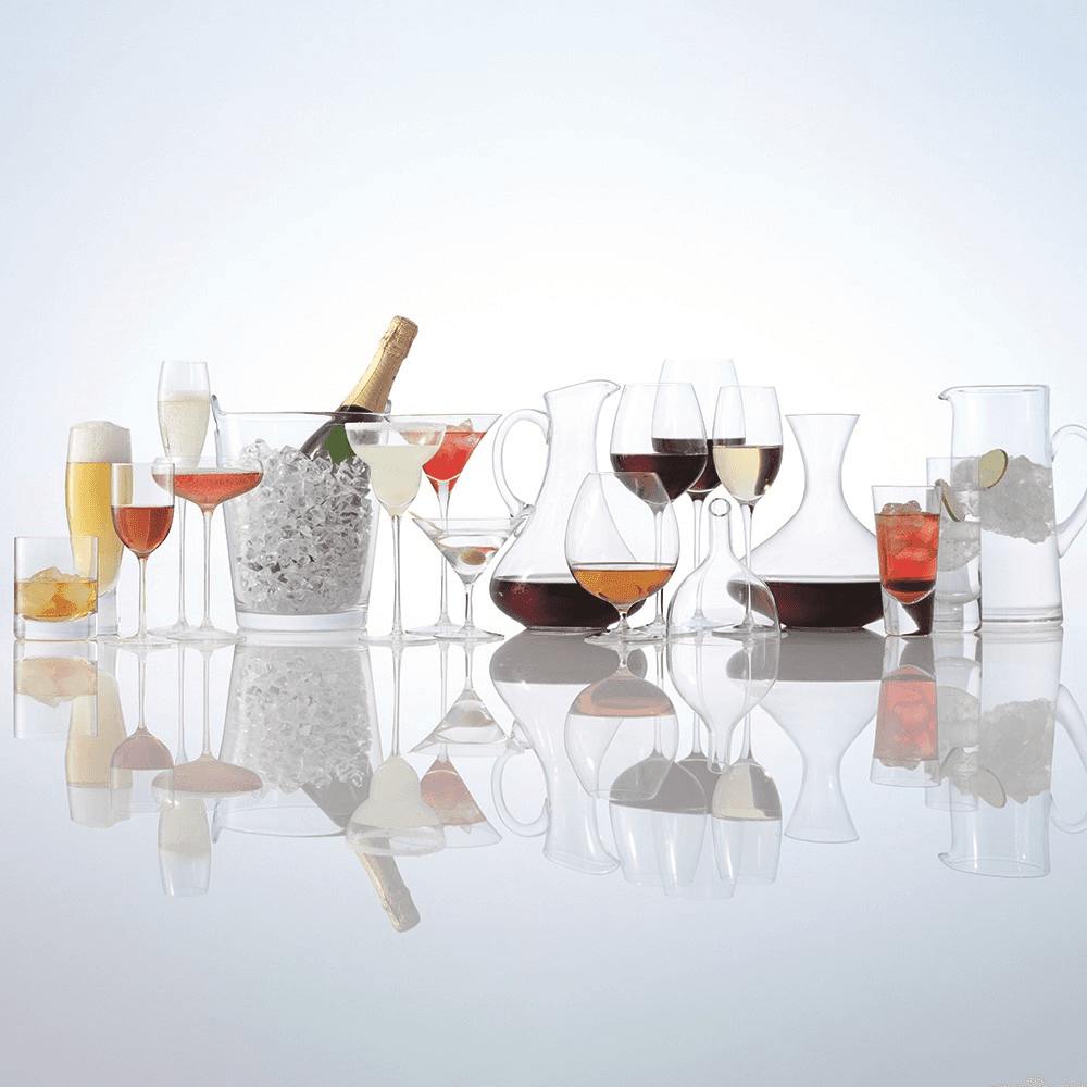 Bar Pair of lager glasses, 550ml, clear