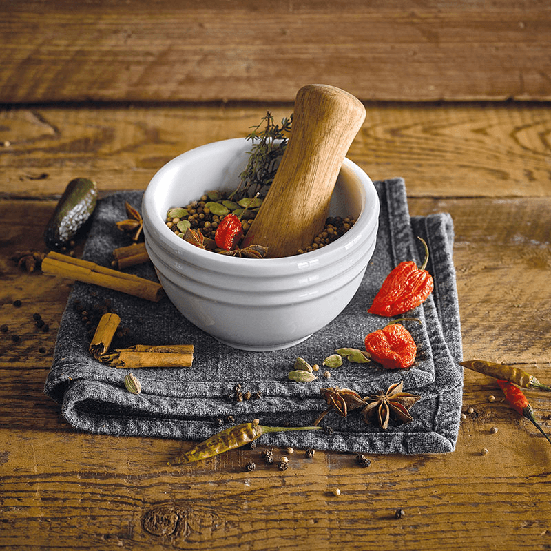James Martin Cook Pestle & Mortar, Soft Grey