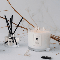 Image showing the Lime Basil & Mandarin Deluxe Candle, 600g product.