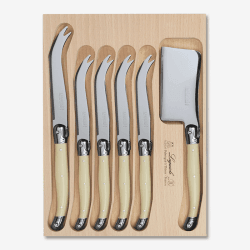 Image showing the 6 Piece Cheese Knife in Tray, Ivory product.