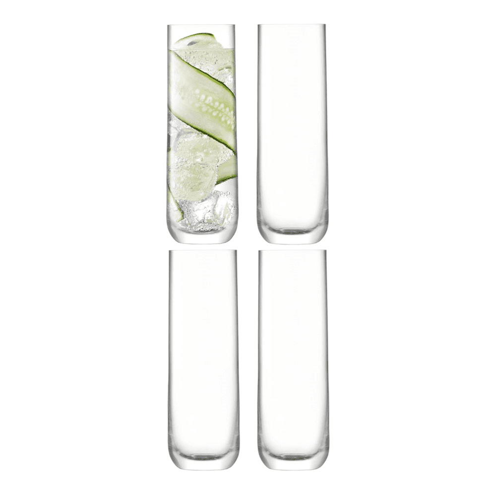 Borough Set of 4 highball glasses, 420ml, clear