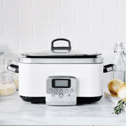 Image showing the Non-Stick Slow Cooker, 6L, Cream product.