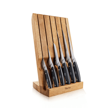 Image showing the Professional 7 Piece Knife Block Set, Oak product.