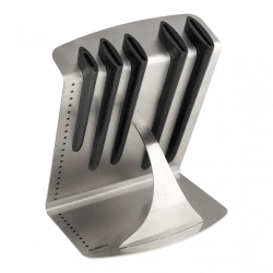 Image showing the Ukon 6 Piece Knife Block Set, Silver product.