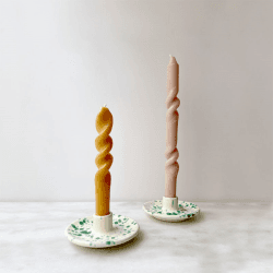 Image showing the Splatter Candle Holder, Pistachio product.