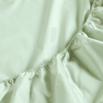 Image showing the 200TC Organic Fitted Sheet, King, Sage product.
