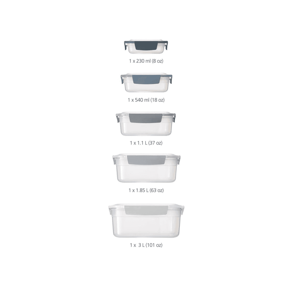Editions 5 piece nest container set, Sky Blue