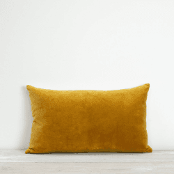 Image showing the Misi Velvet Cushion, 30 x 50cm, Turmeric product.
