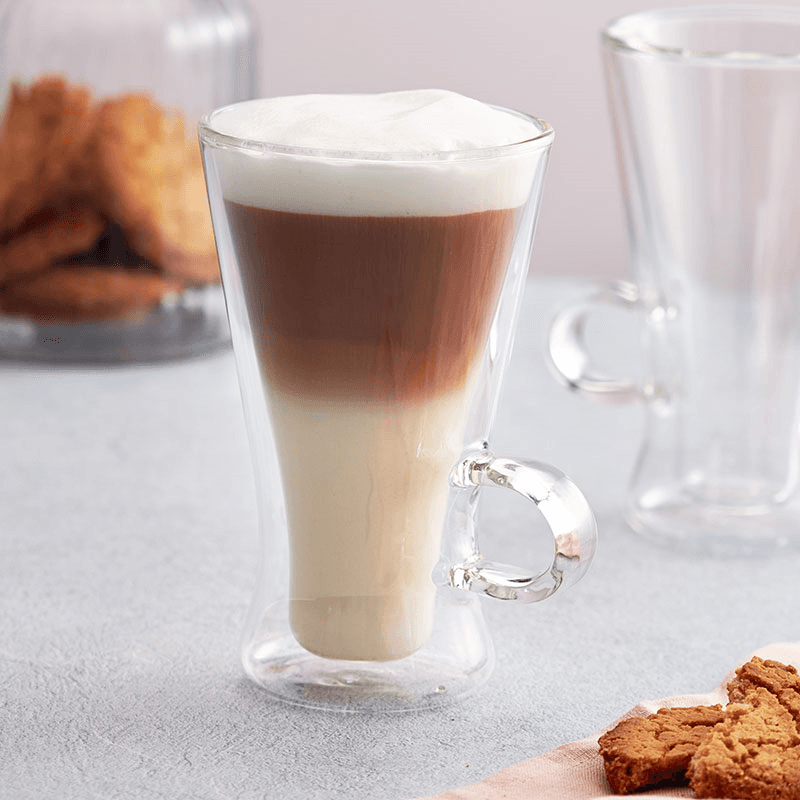 Duo Grande Latte Macchiato  Glass Set, 320ml, Clear