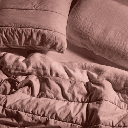 Image showing the The Cotton Quilt, Double, Rust product.
