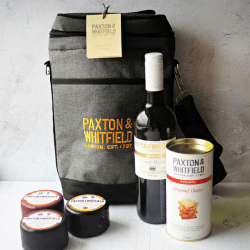 Image showing the Cheese & Wine Cool Bag, Grey product.