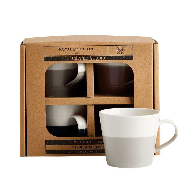 Coffee Studio Set of 4 small mugs, Mixed