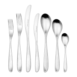 Image showing the Olive 42 piece set, satin finish stainless steel product.